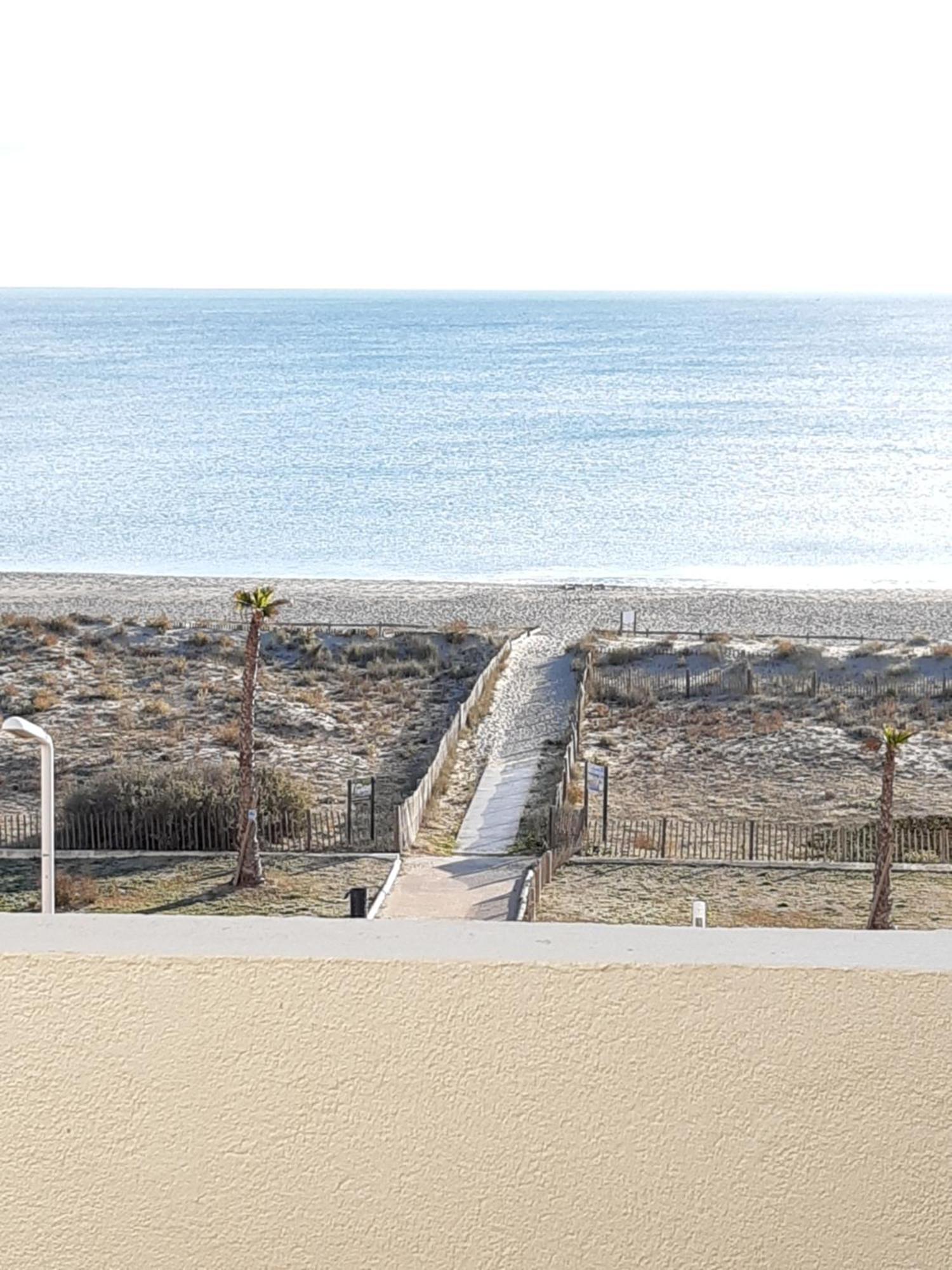 Paradis Bleu Vue Mer, Direct Plage Le Barcarès Exterior foto